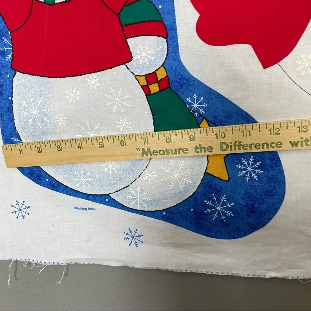 Vintage Cut and Sew Christmas Stocking 3-D Snowman Snow Buddies Kid Project #K23